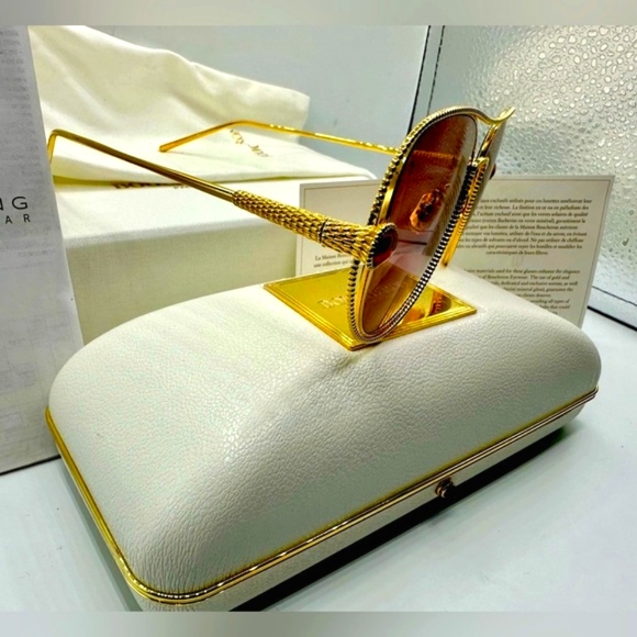 🏆Boucheron Paris BC0030S 006‼️Size 55-15-140‼️Palladium plated‼️ - Picture 7 of 16